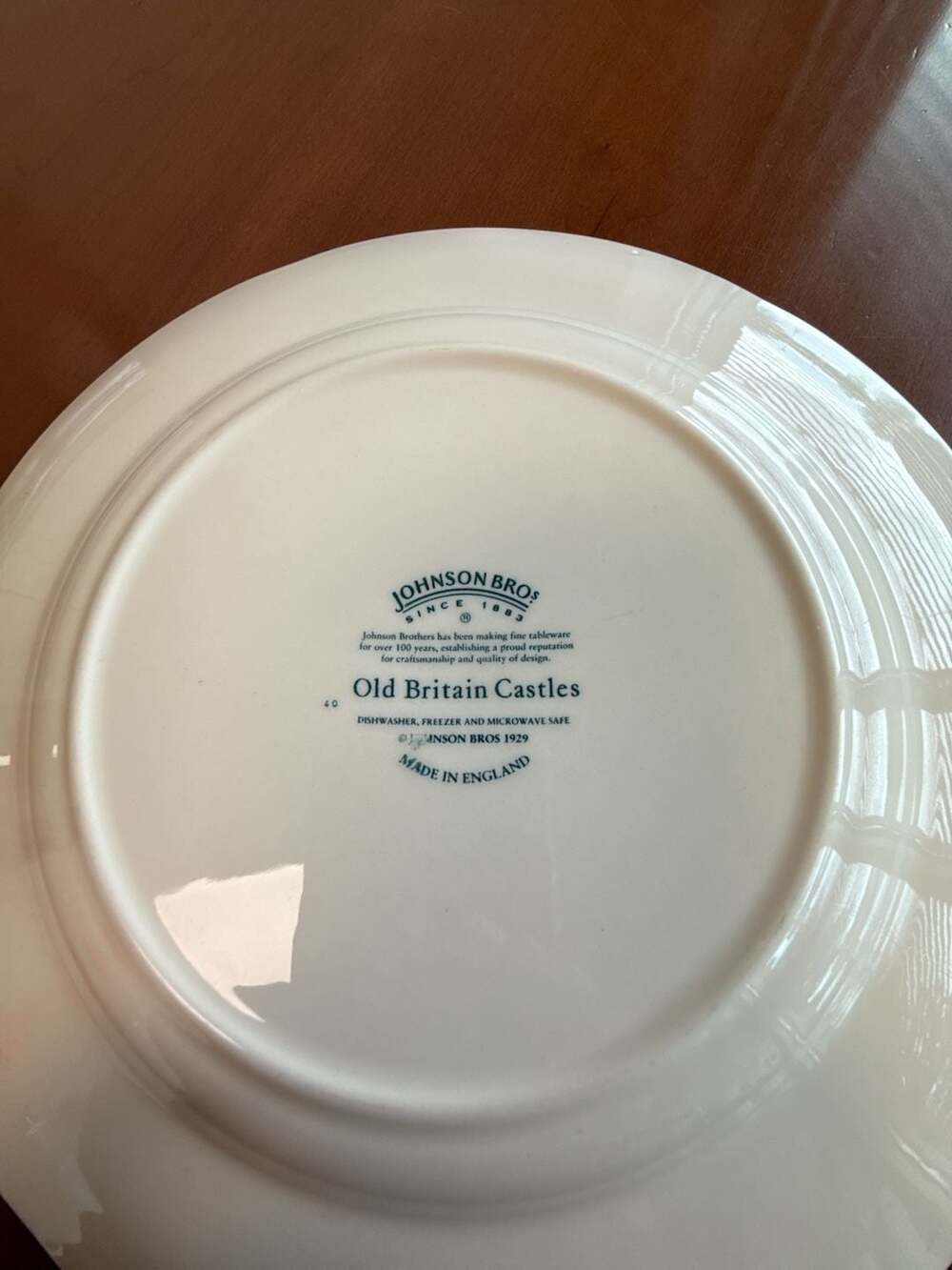 Johnson Brothers Old Britain Castles Blarney Castle Pink/Red Dinner Plate - Picture 3 of 4